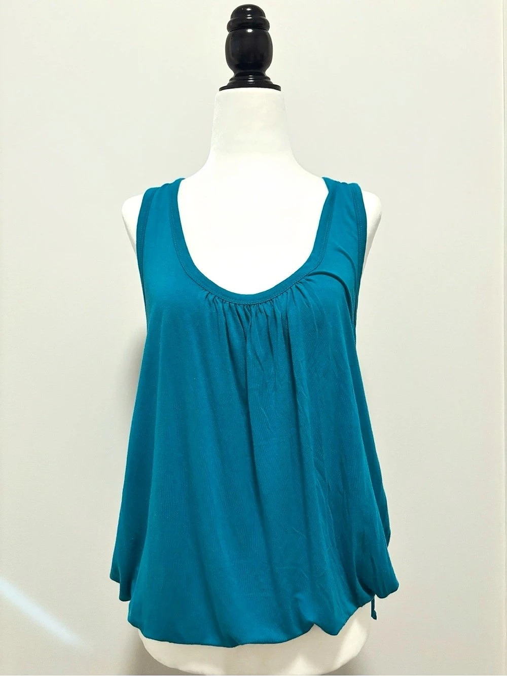 Joe Fresh Scoop Neck Tank Top in Blue Size Medium - Freyed String
